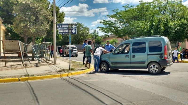 Choque en el centro de Recreo