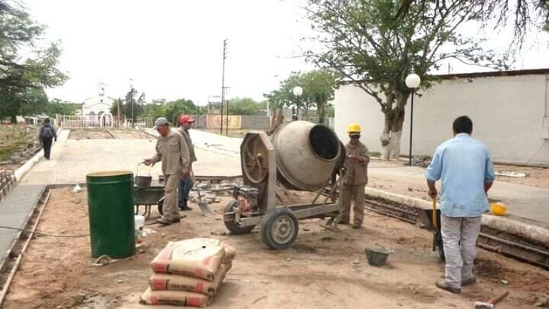 Adoquinado sobre Pasaje San Roque en Recreo