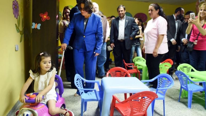 Lucía inauguró el CIC Norte, con un espacio especial para los más pequeños