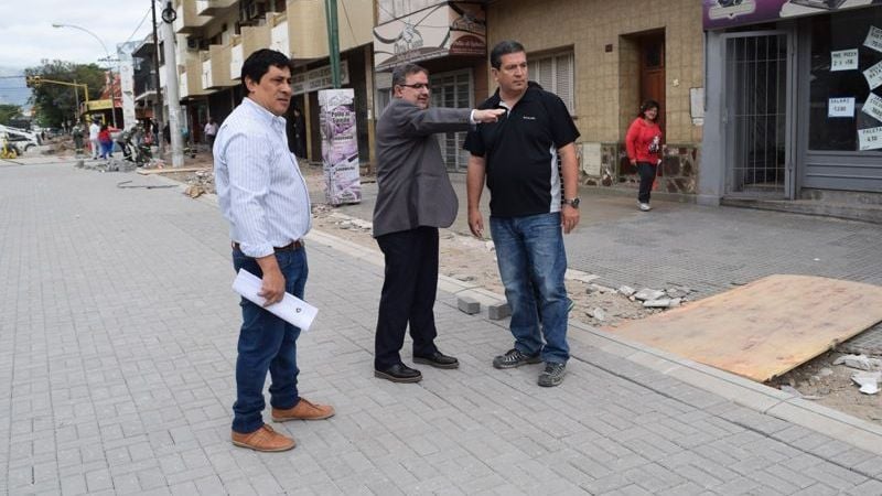 El intendente Jalil supervisó las obras en la Av. Güemes