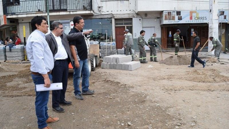 El intendente Jalil supervisó las obras en la Av. Güemes