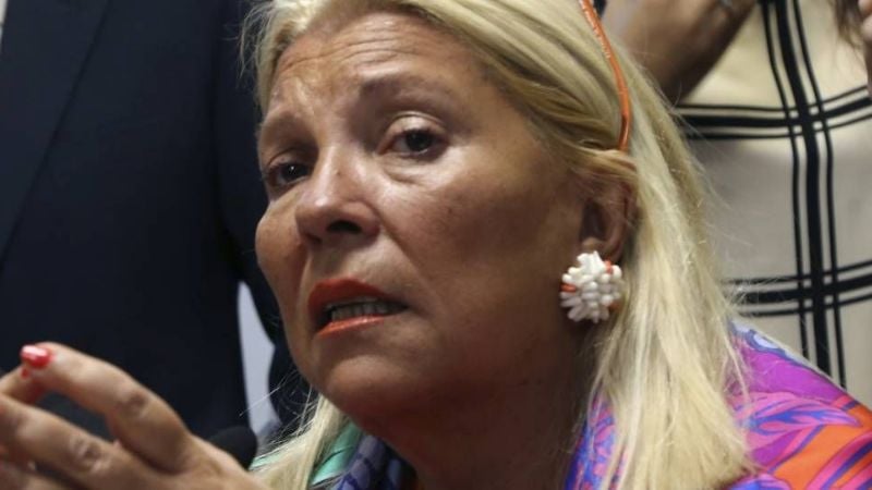 Le realizaron una angioplastia a Carrió y le colocaron dos stents