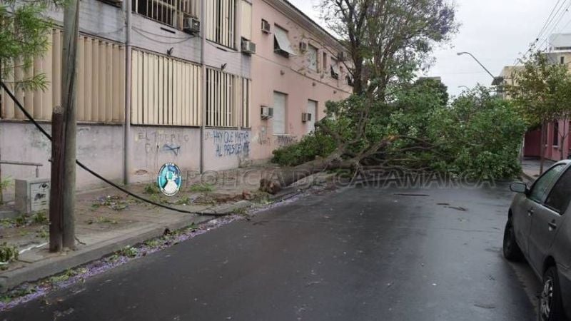 La Policía realizó tareas preventivas tras el temporal