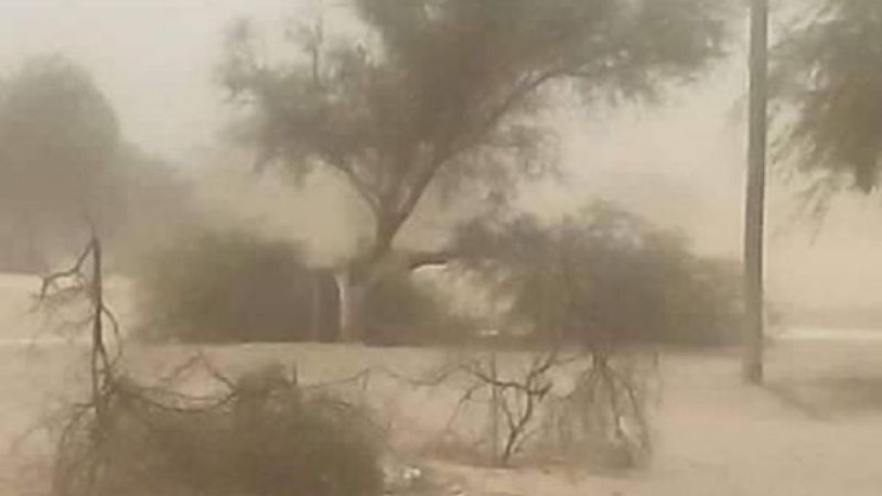 Así llegó la inmensa nube de polvo a Andalgalá