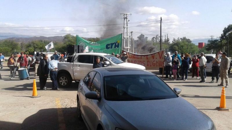 Piquete de municipales de Valle Viejo