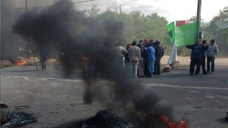 Piquete de municipales de Valle Viejo