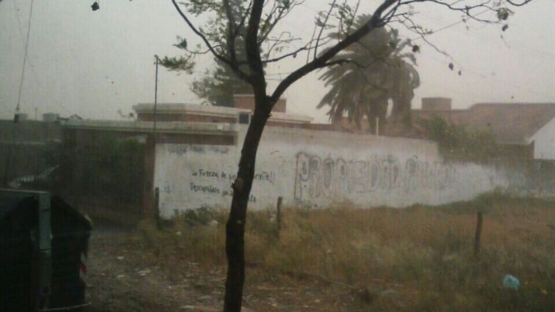 En Recreo, sólo viento y lluvia