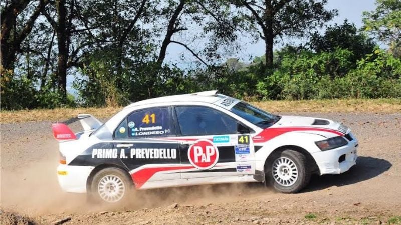 Meliza y Antonio Prevedello y D’Agostini al Rally de Villa Dolores