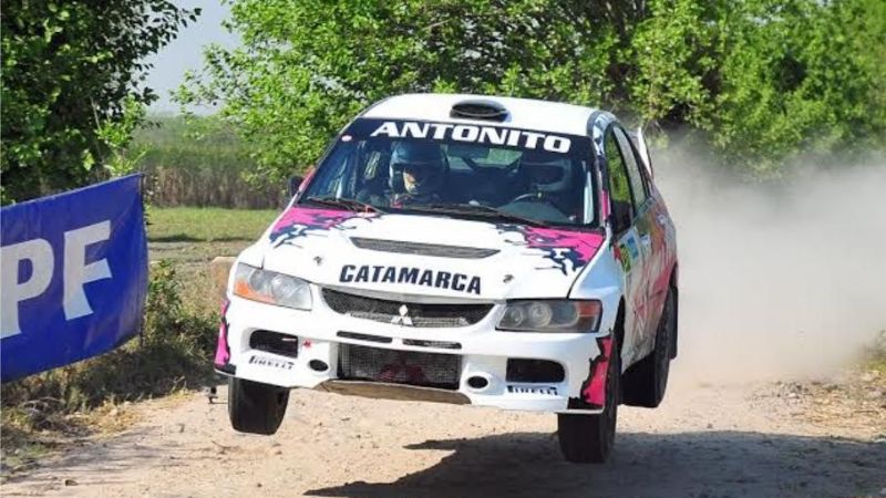 Meliza y Antonio Prevedello y D’Agostini al Rally de Villa Dolores