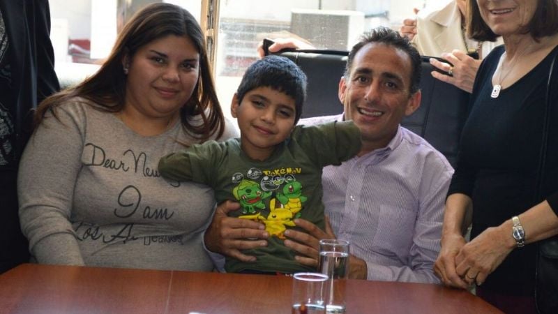 Senadores recibieron al pequeño Javier Palavecino