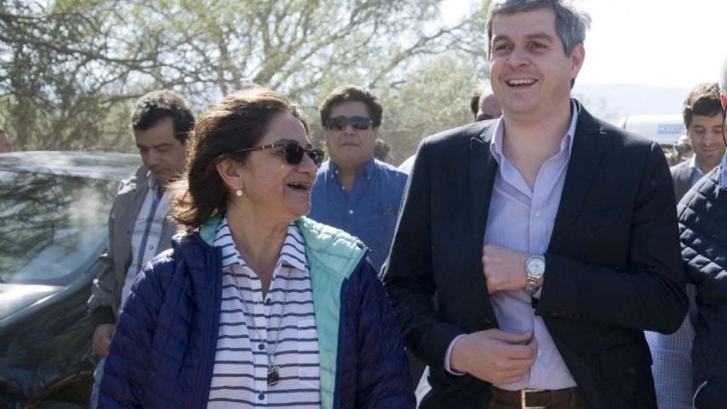 Lucía recorrió obras con Marcos Peña