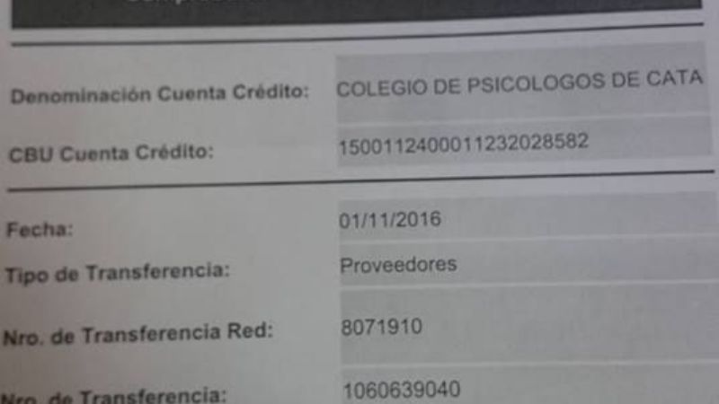 OSEP asegura que ya pagó al Colegio de Psicólogos