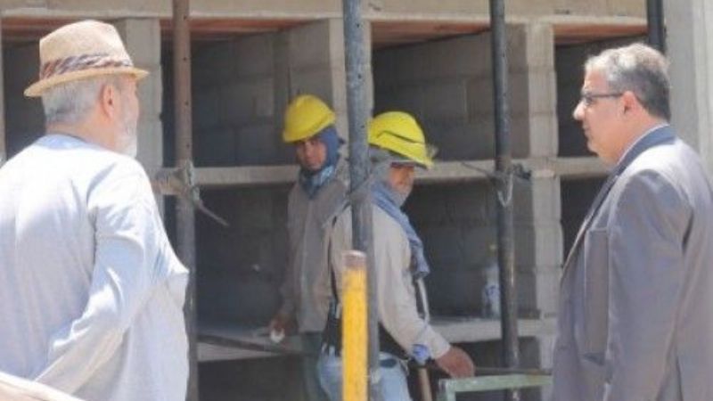 Jalil visitó las obras en el Cementerio Municipal
