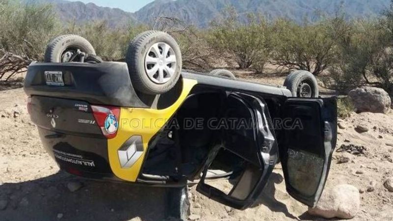Volcó un auto en Andalgalá