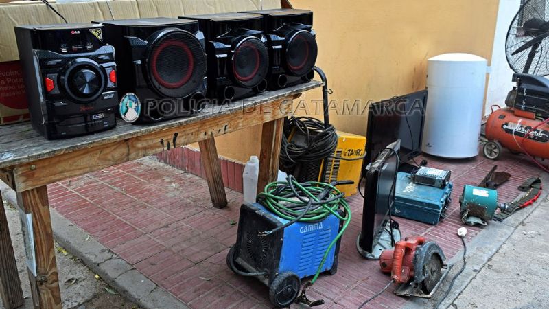 Recuperan gran cantidad de elementos robados en allanamientos