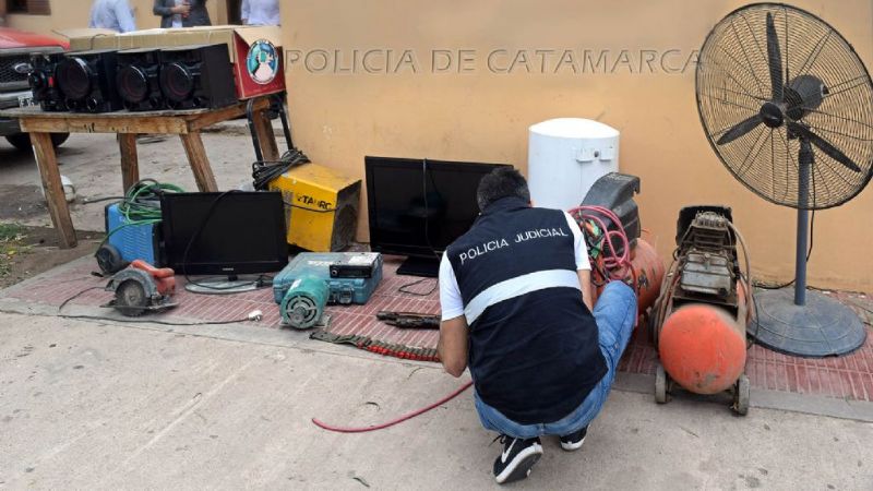 Recuperan gran cantidad de elementos robados en allanamientos