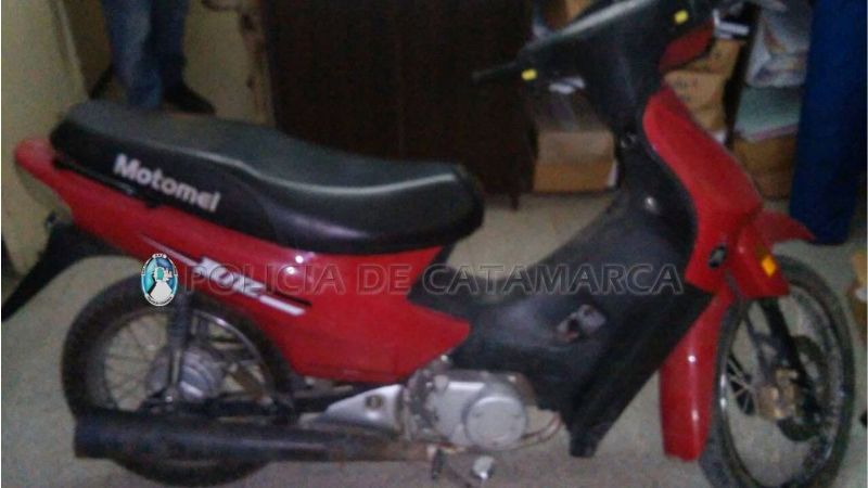 La policía recuperó una moto robada