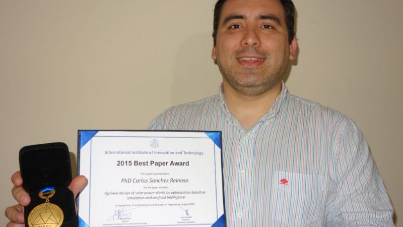 Docente e investigador de la Facultad de Tecnología recibió premio internacional