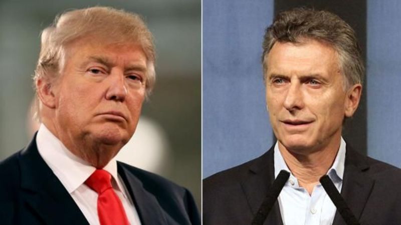 Trump, a Macri: "Espero que Argentina y EEUU tengan la mejor relación de su historia"