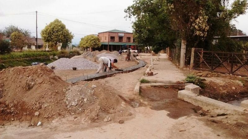 Comenzaron los trabajos de construcción de la rotonda en Los Altos