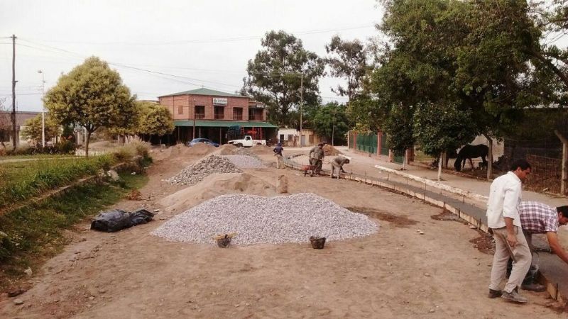 Comenzaron los trabajos de construcción de la rotonda en Los Altos
