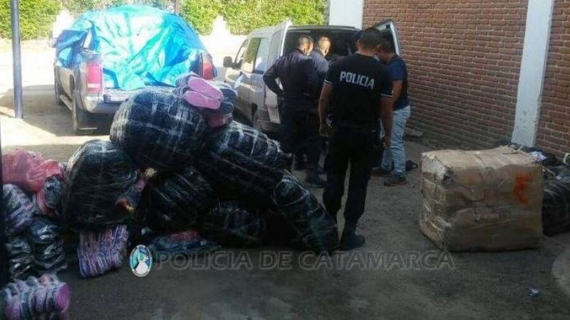 Guardaron silencio los detenidos con mercadería ilegal en Aconquija