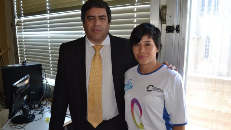 Rivera colaboró con judoka