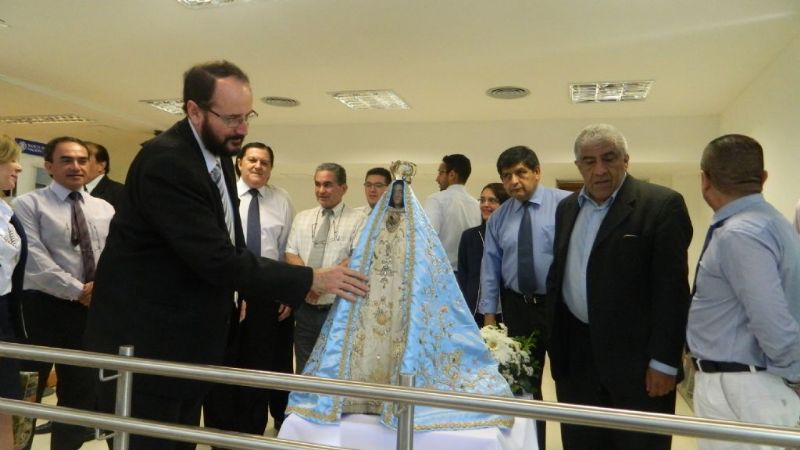 La Virgen del Valle visitó el Banco Nación