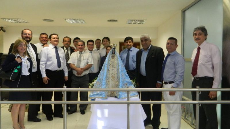 La Virgen del Valle visitó el Banco Nación
