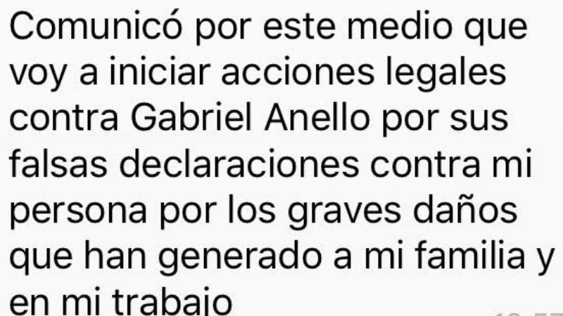 Lavezzi iniciará acciones legales al periodista Anello de Mitre