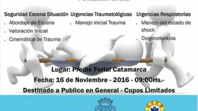 Salud Municipal dictará mañana curso de Primeros Auxilios