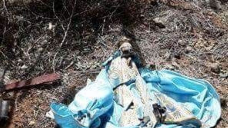 Indignación: Robaron y quemaron una Imagen Sagrada en Casa de Piedra