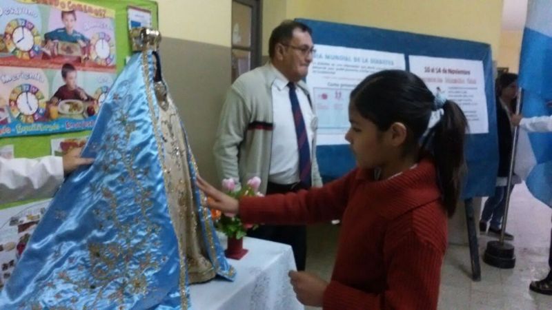 La Imagen de la Virgen del Valle visitó la Escuela N°271 y la Gerencia de Empleo