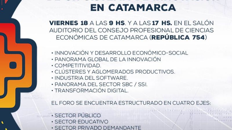 Primer foro para el desarrollo de un sistema de innovación en Catamarca