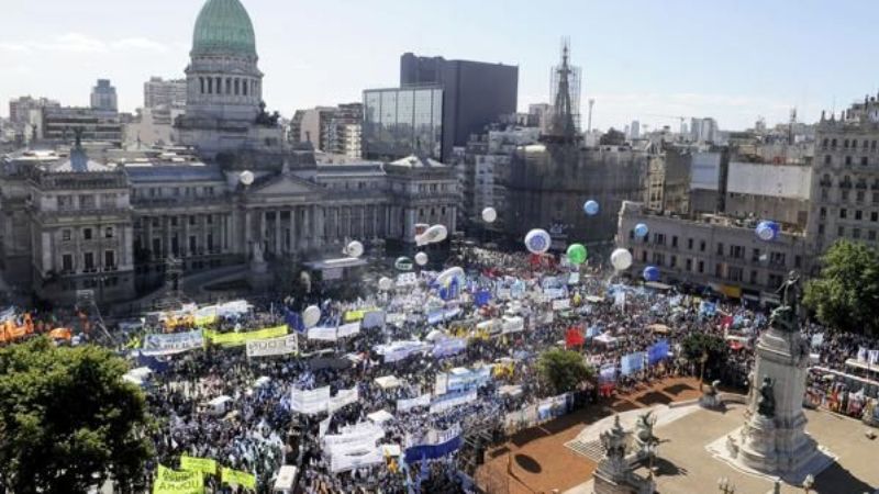 En la marcha obrera le reclamaron a Macri “que cumpla sus promesas”