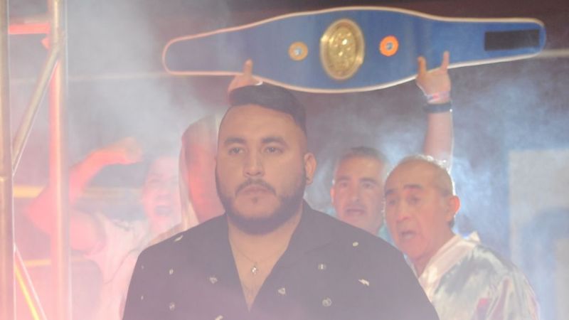 Por KOT en el 5to., el “Zurdo” retuvo la faja nacional Welter