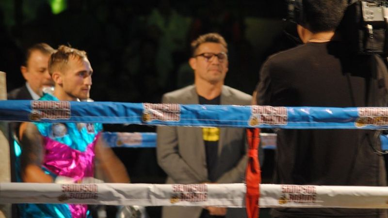 Por KOT en el 5to., el “Zurdo” retuvo la faja nacional Welter