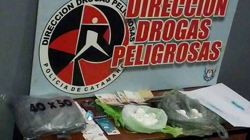 Incautaron 1 kilo de cocaína “alita de mosca” y detuvieron a un joven