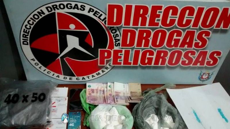 Incautaron 1 kilo de cocaína “alita de mosca” y detuvieron a un joven