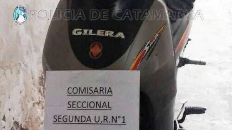 Recuperan una moto robada en el sur de la Capital