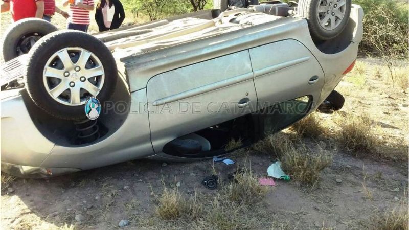 Vuelco en la Ruta Nacional 38