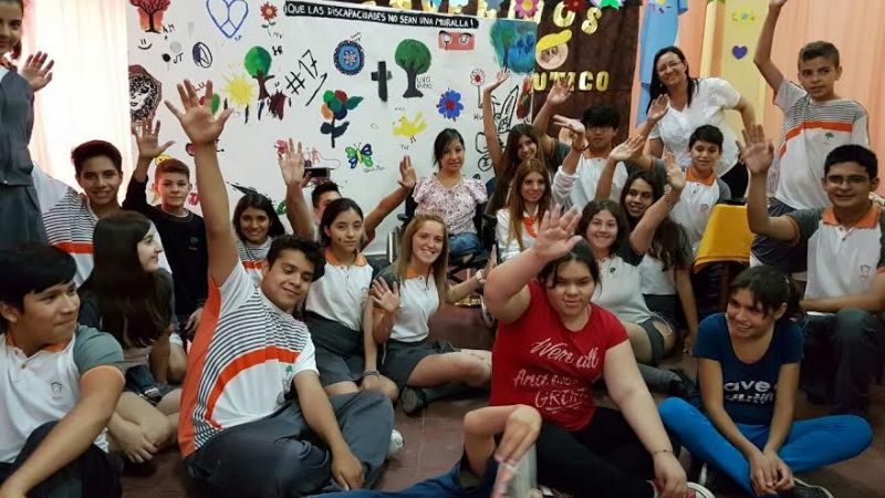 Mural de integración en el Centro Terapéutico