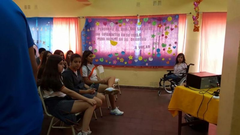 Mural de integración en el Centro Terapéutico