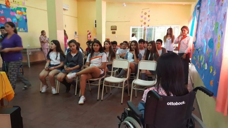 Mural de integración en el Centro Terapéutico