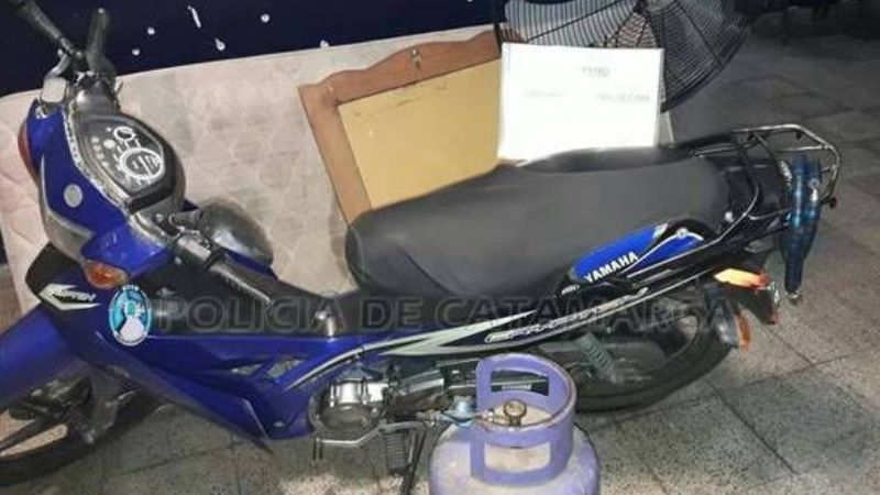 Sorprendieron a una mujer cuando trasladaba elementos robados