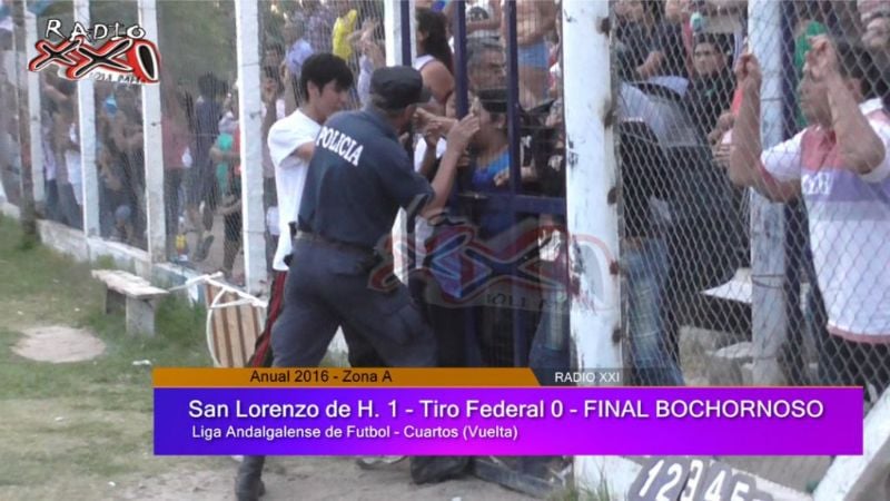 Patadas, piedras y fractura de cráneo fue el saldo del final de un violento partido