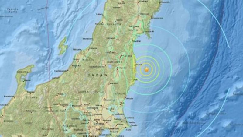 Fuerte terremoto de 7,3° en Japón dispara un alerta de tsunami