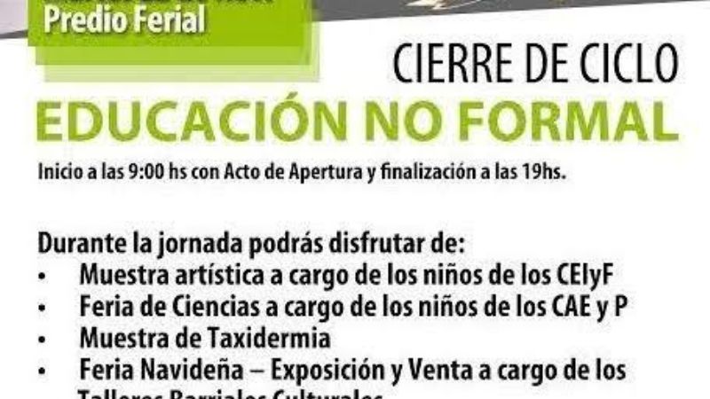 Cierre de Ciclo de Educación No Formal