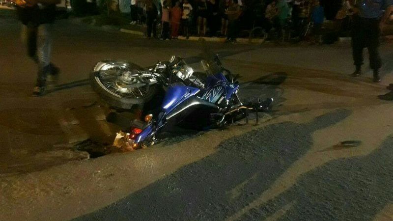 Otro accidente de motos