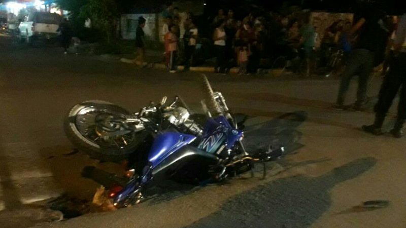 Otro accidente de motos